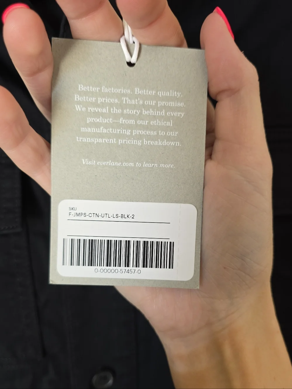 New‎ Everlane Utility Black Jumpsuit 2
